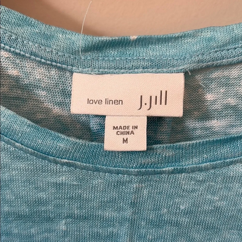 J. Jill Blue Pink Paisley Tank Top - Picture 2 of 3